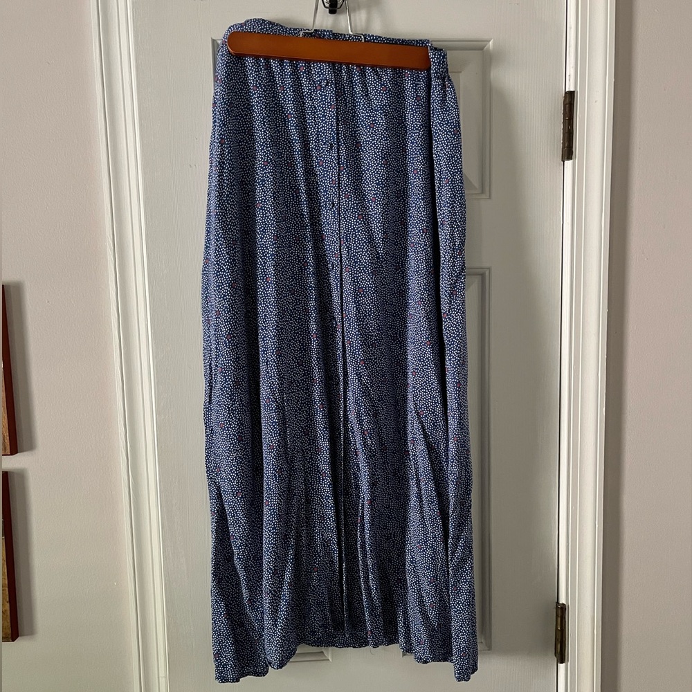 Lucky Brand Blue Polka Dot Skirt